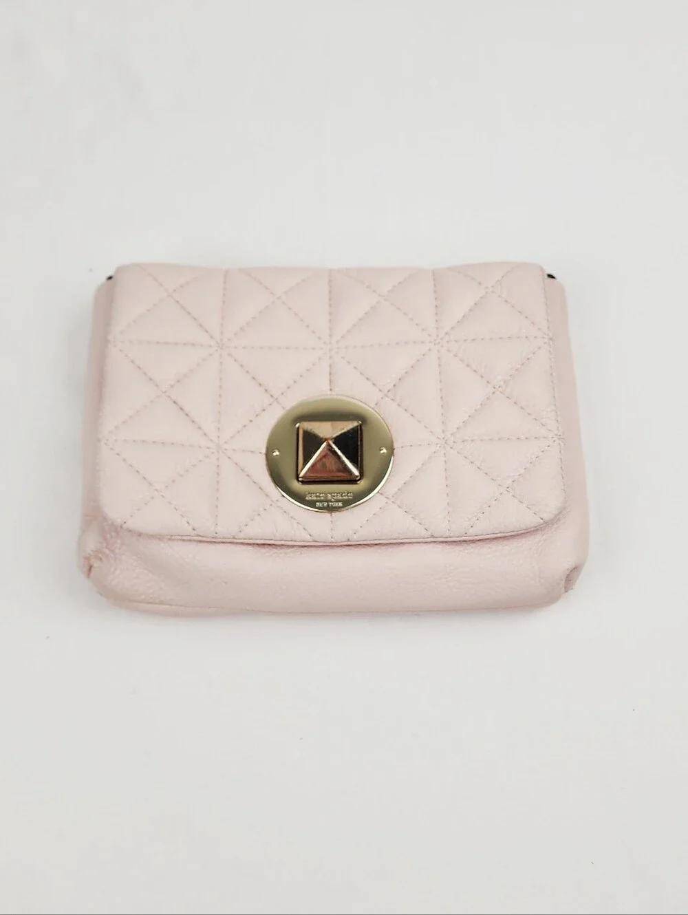 Kate Spade Naomi Quilted Leather Crossbody Bag in Blush Pink